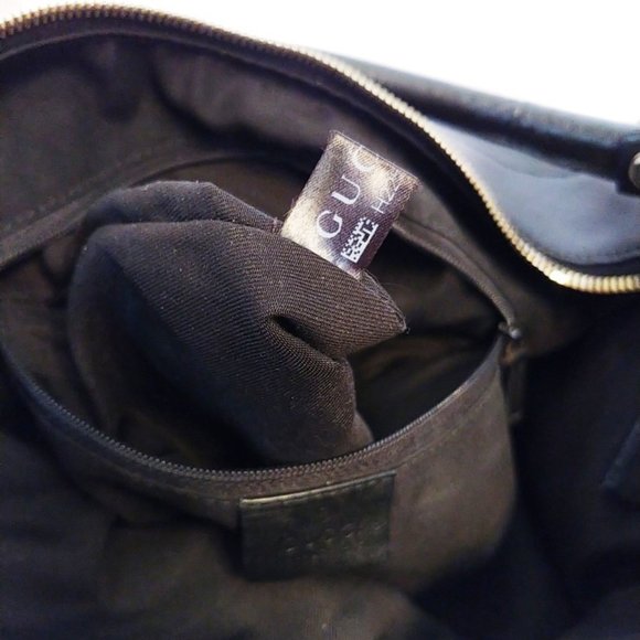 Gucci Vintage Large Abbey D-Ring Hobo in Black Leather EUC - Picture 15 of 16